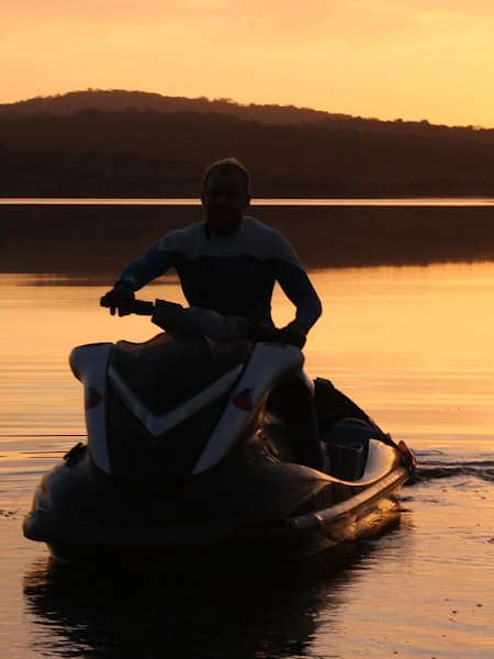 Mark Mathews auf der Startbahn, bereit zum Abflug