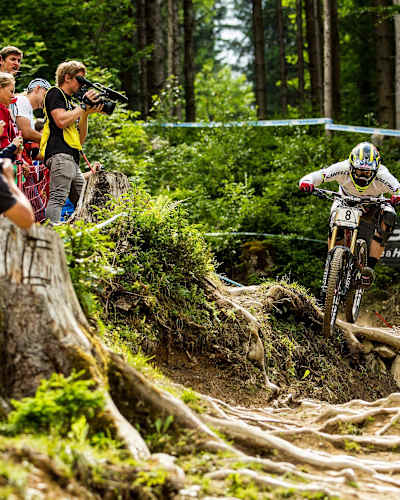 Greg Minnaar na trasie w Leogangu