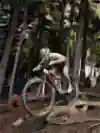 Evie Richards performs at the UCI XCO World Cup in Snowshoe, USA on October 1, 2023