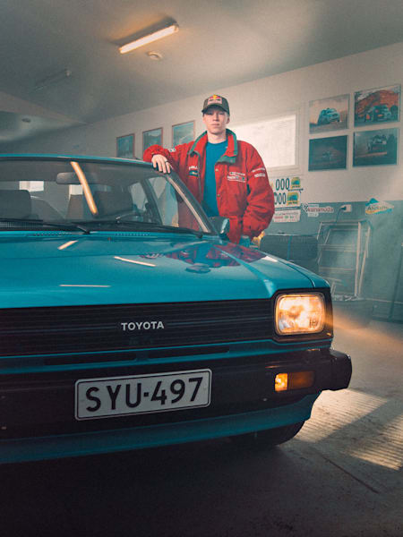 Kalle Rovanperän autotalli Puuppolassa.