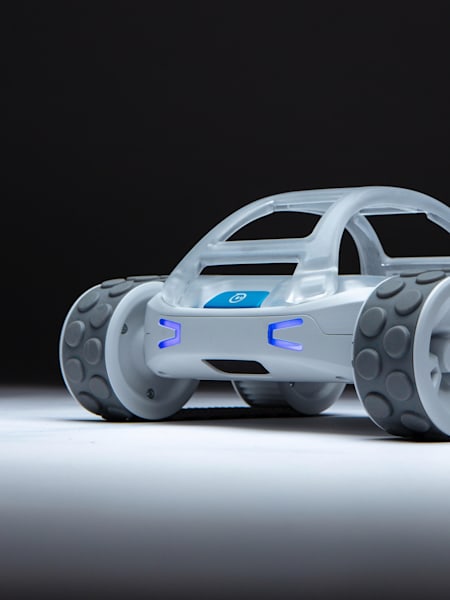 The Sphero RVR, programmable robot is designed to help teach students STEAM skills such as coding.