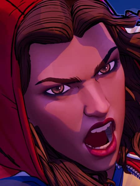 La super-héroïne America Chavez dans le jeu de carte Marvel Snap.