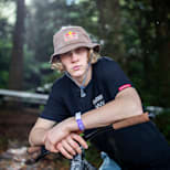 Emil Johansson poses for a portrait during training at the Crankworx FMBA Slopestyle World Championship 2020 Stop 1 in Rotorua, New Zealand on March 05, 2020.