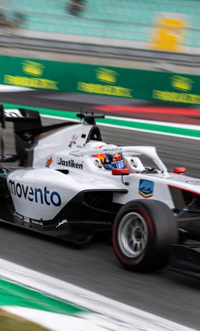 Pepe Martí of Campos Racing during round ten of the FIA Formula 3 Championship at Autodromo di Monza on September 2, 2023.