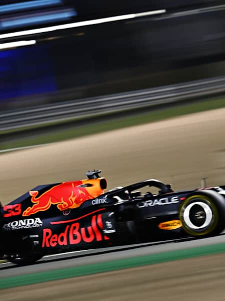 Max Verstappen of Red Bull Racing RB16B Honda on track during the F1 Grand Prix of Qatar at Losail International Circuit on November 21, 2021.