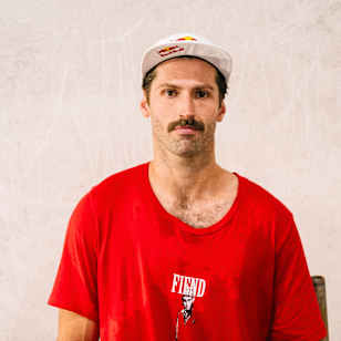 Garrett Reynolds, Red Bull athlete, at Simple Session 24 finals in 2024.