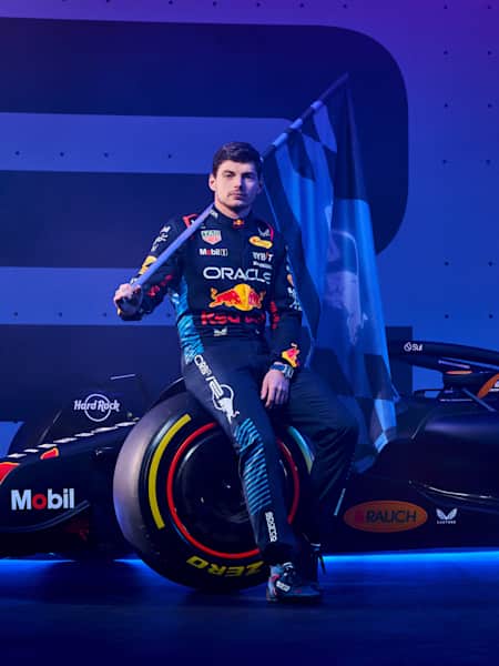 Max Verstappen poses for a portrait during Red Bull Racing 2024 Season Launch RB20 in London, UK on January 30, 2024 