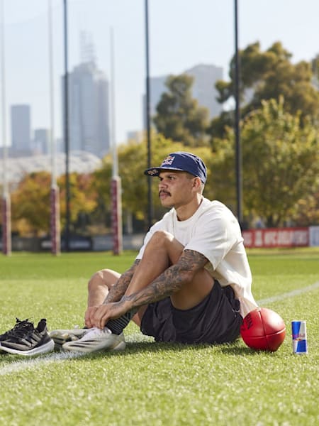 No other place he'd rather be than on a footy field