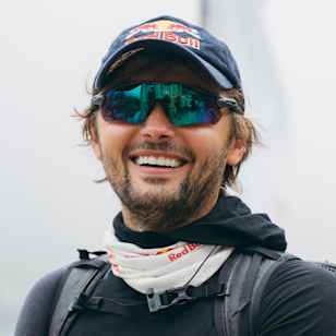 On August 24, 2025, ski mountaineer Andrzej Bargiel arrives at Namche Bazaar in Khumbu, Nepa.