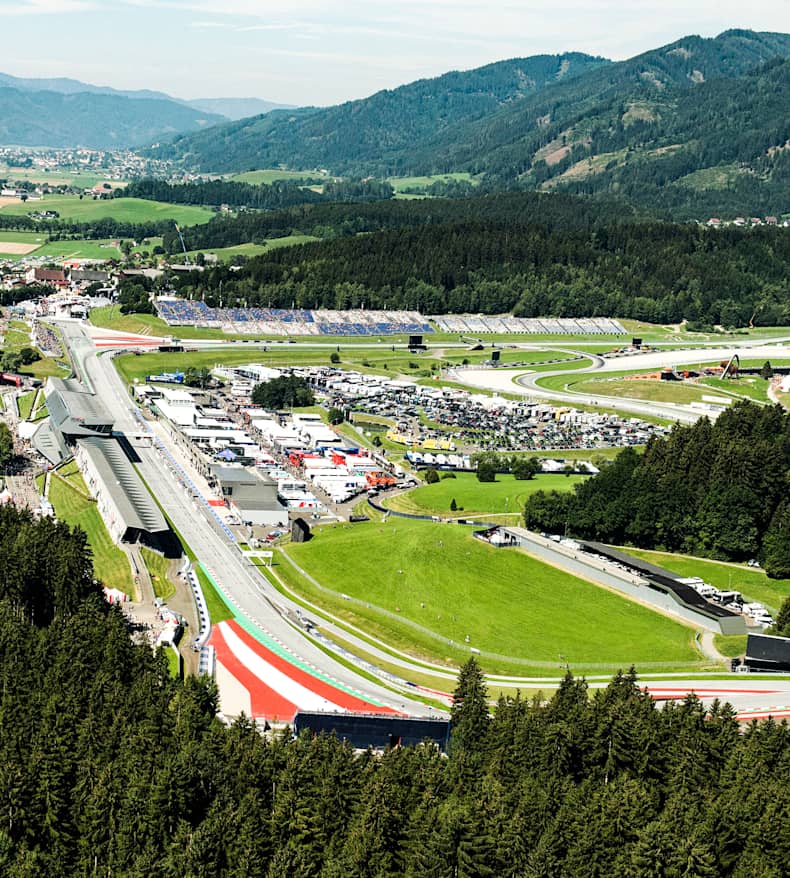 Geruïneerd Radioactief Lief Preview the Red Bull Ring F1 track from a plane – video