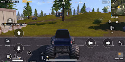 A screenshot of a monster truck in PUBG Mobile