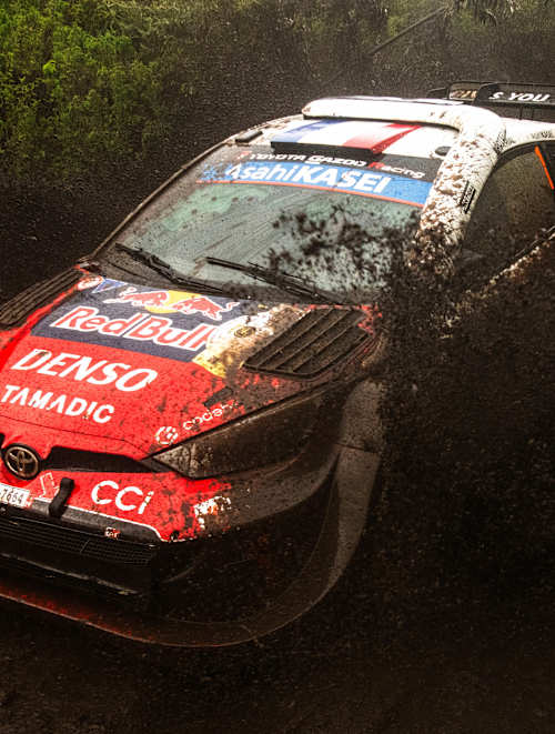 In Naivasha, Kenya, Sébastien Ogier and Vincent Landais charge through the mud for TOYOTA GAZOO RACING WRT at Stop 3 of the FIA World Rally Championship 2026, showcasing Red Bull’s dynamic edge