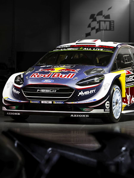 The design of the Ford Fiesta RS WRC18 that will be driven by M-Sport's drivers Sébastien Ogier and Elfyn Evans during the 2018 WRC season.