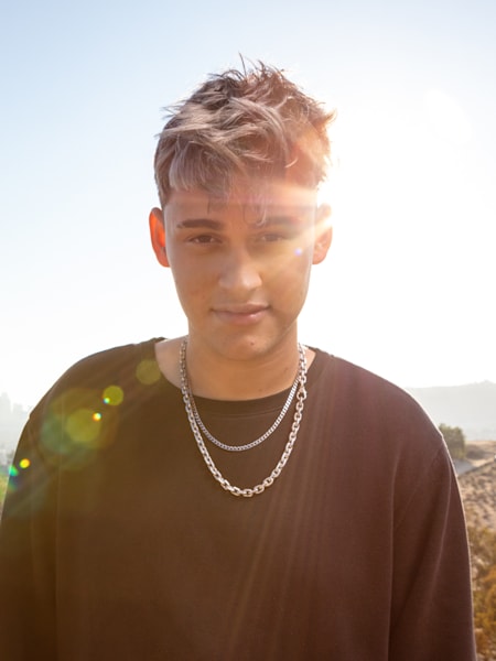 Reverse poses for a photo for Red Bull Batalla National Finals in LA