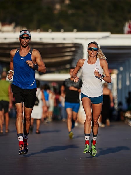 La triathlète Lucy Charles-Barclay à l'IronMan de Nice, l'un des meilleurs triathlons de France, en septembre dernier.