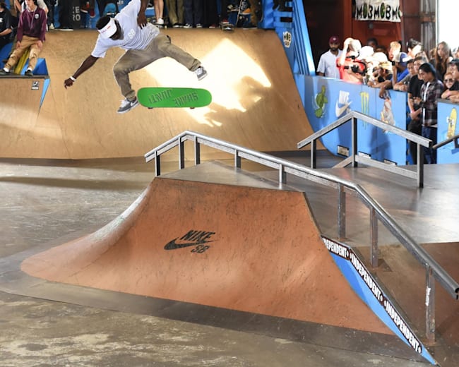 Zion Wright en la competición Tampa Am Red Bull Skate