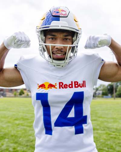 Amon-Ra St. Brown lors d’un match avec les Detroit Lions en NFL.