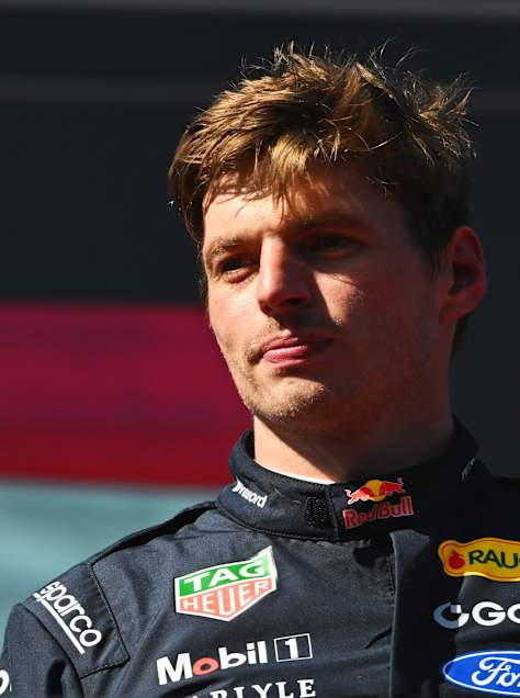 Max Verstappen, pilote néerlandais d’Oracle Red Bull Racing, célèbre sa deuxième place sur le podium du Grand Prix d’Espagne de F1 au Madring, le 13 septembre 2026 à Madrid.