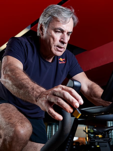 A photo of Carlos Sainz training