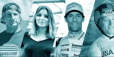 Una imagen con varios atletas de Red Bull.