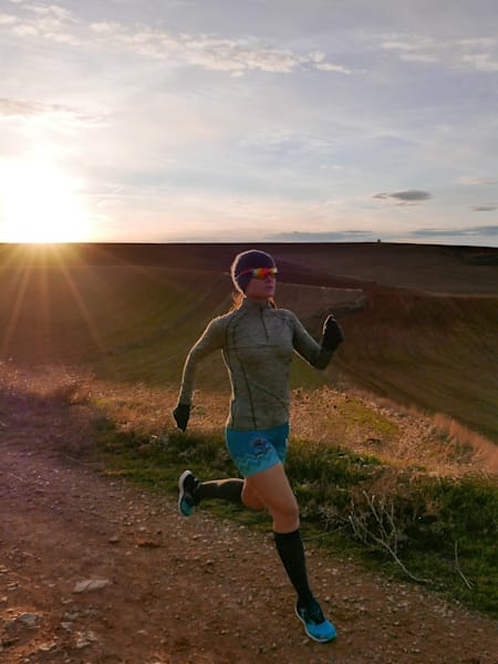 Sandra Corcuera retrorunning