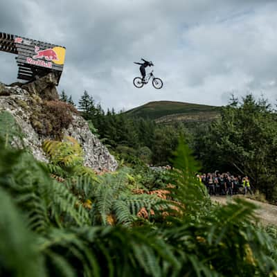 Vincent Tupin during Red Bull Hardline at Dinas Mawddwy, Wales on September 11, 2022