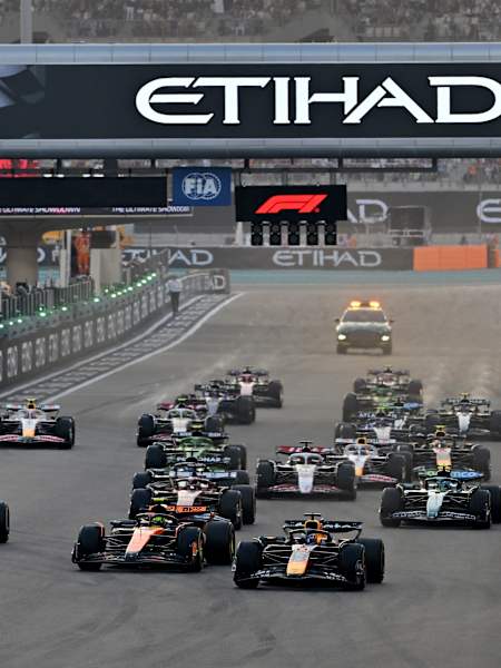 La partenza del GP di Abu Dhabi 2025