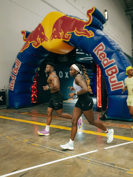 HYROX athlete in action on the event course