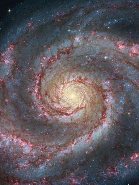 Spiral Nebula - a large galaxy over 60000 light-years across.