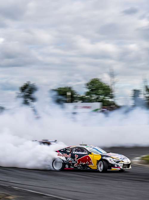 Conor Shanahan performs during Round 4 of Drift Masters in Kildare, Ireland on June 29, 2025