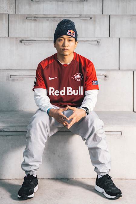 Hong 10 poses for a portrait during the Battle Pro in Paris, France on February 23, 2019 