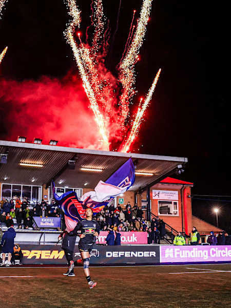 East Stand fireworks