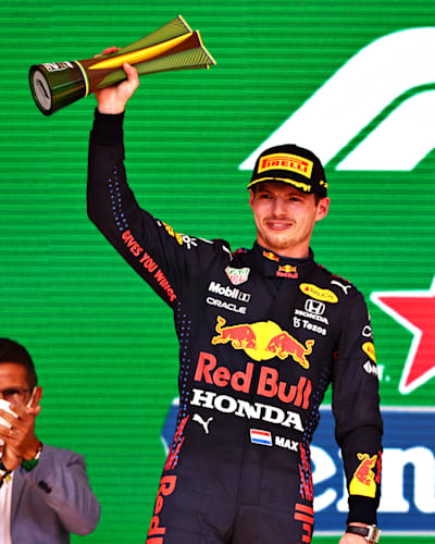 Max Verstappen of Red Bull Racing Honda at the Brazilian Grand Prix on November 14, 2021.