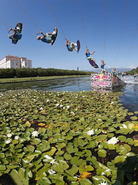Dominik Gührs performs at the Red Bull Royal Wake Up in the Reggia di Venaria in Torino, Italy, on July 30, 2012.