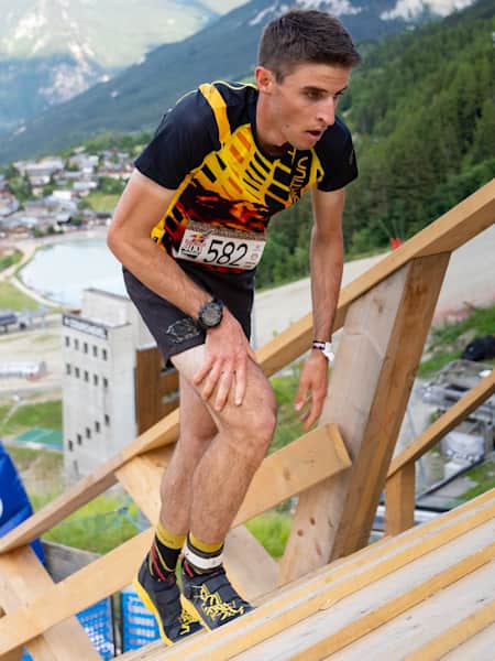 Le vainqueur Thibault Anselmet signe un nouveau record de France en 3min20 sur le Red Bull 400 Courchevel 2021.