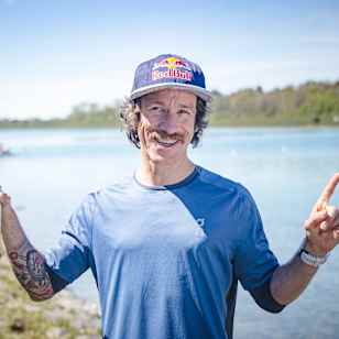 Florian Neuschwander poses for portrait at the Wings for Life World Run App Run in Oberschleißheim, Germany on May 9, 2021.
