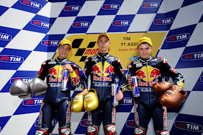 Daniel Ruiz on the podium in Assen 2010