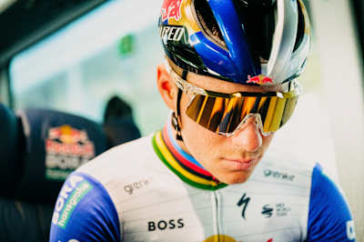 Remco Evenepoel, de l'équipe Red Bull – BORA – hansgrohe, photographié lors de la 112e édition de Liège-Bastogne-Liège à Liège, en Belgique, le 26 avril 2026.