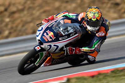 Mattia Casadei racing at Rookies Cup 2016