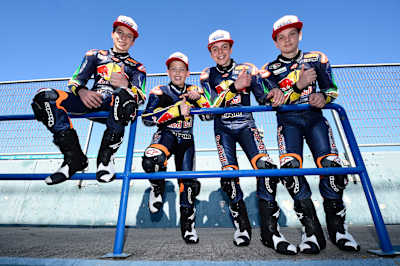 Mattia Casadei with fellow Italian Rookies Bonoli, Di Giannantonio & Ieraci