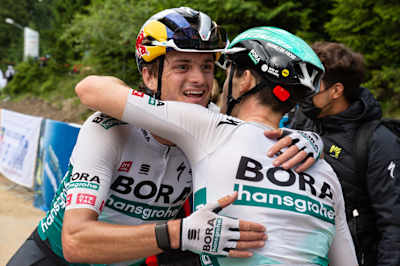 Toni Palzer after a road cycling event.