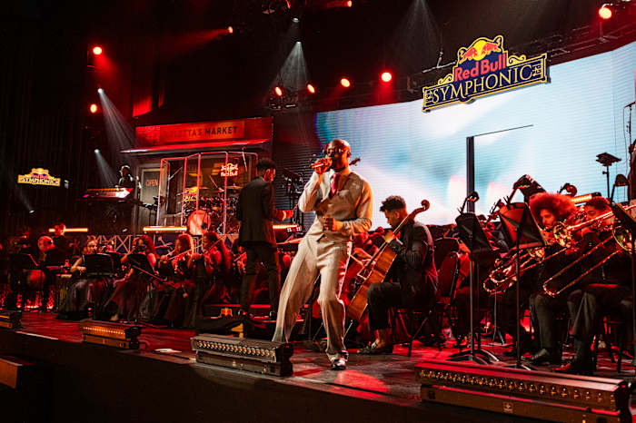 Asake performs at Red Bull Symphonic in Brooklyn, New York