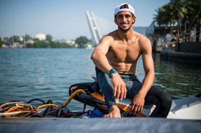 Lucas "Chumb" Chianca porträtiert während der Dreharbeiten zur Se Prepara-Videoserie in Rio de Janeiro, Brasilien. 