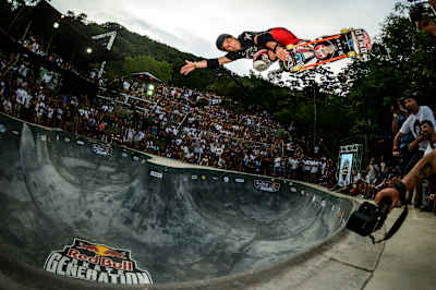 Christian Hosoi at Red Bull Skate Generation in Florianopolis, Brazil on April 6th, 2014 