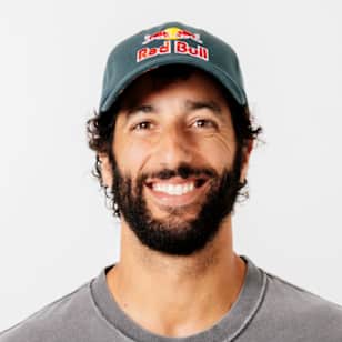 Daniel Ricciardo poses for a photoshoot in Los Angeles, CA in 2026.