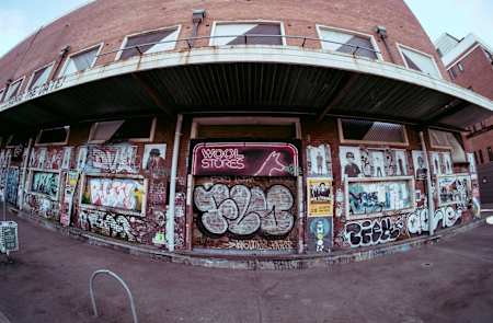The iconic but under-threat ledge spot is one of Perth's most famous street-skating hubs