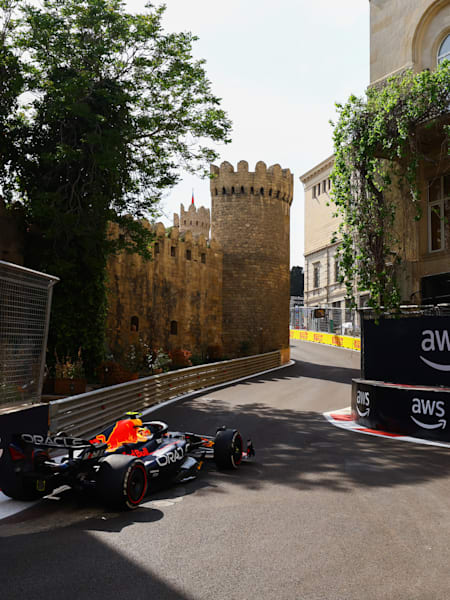 L'iconico settore centrale del circuito di Baku
