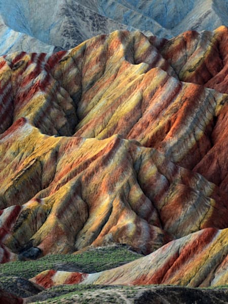 Blick auf die Danxia Landschaft, China