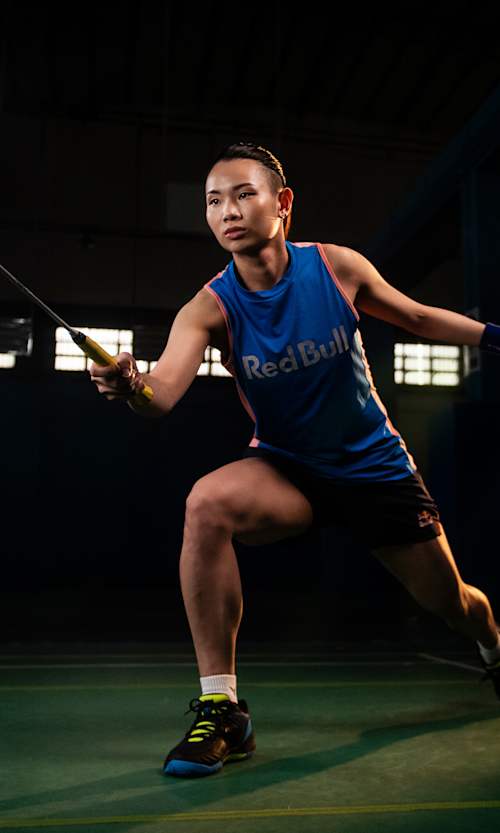 Badminton player Tai Tzu-ying poses for a portrait in Kaohsiung, Taiwan on March 27, 2021.
