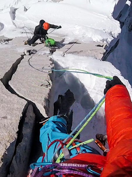 David Lama and Conrad Anker